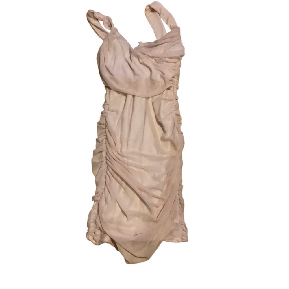 Lucy in the sky pink rouched dres flaw‎